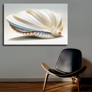 Serene Coastal Seashell Wall Art Ocean Home Decor