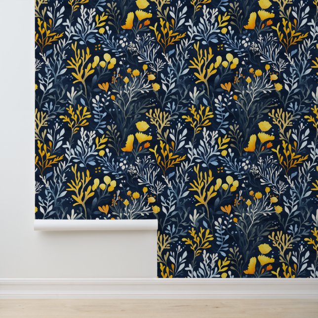 Serene coral reef pattern wall decor (Application)