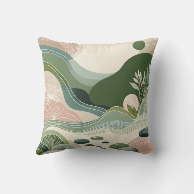 Serene Earth Flow Cushion (Back)