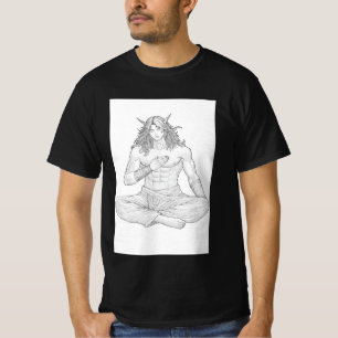 Serene Elf Warrior Fantasy Anime Character Art T-Shirt