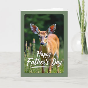 Serene Fathers Day Fawn Card