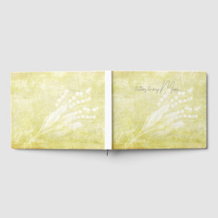 Serene Floral Loss of Mother Personalised Journal Guest Book