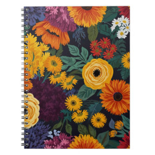 Serene floral notebook