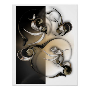 "Serene Flower", Glossy Poster