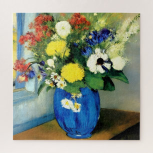 Serene Flower Vase Artwork Jigsaw Puzzle