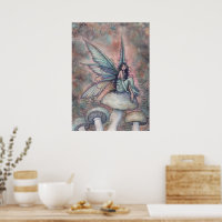 Serene Garden Fairy Fantasy Watercolor Art