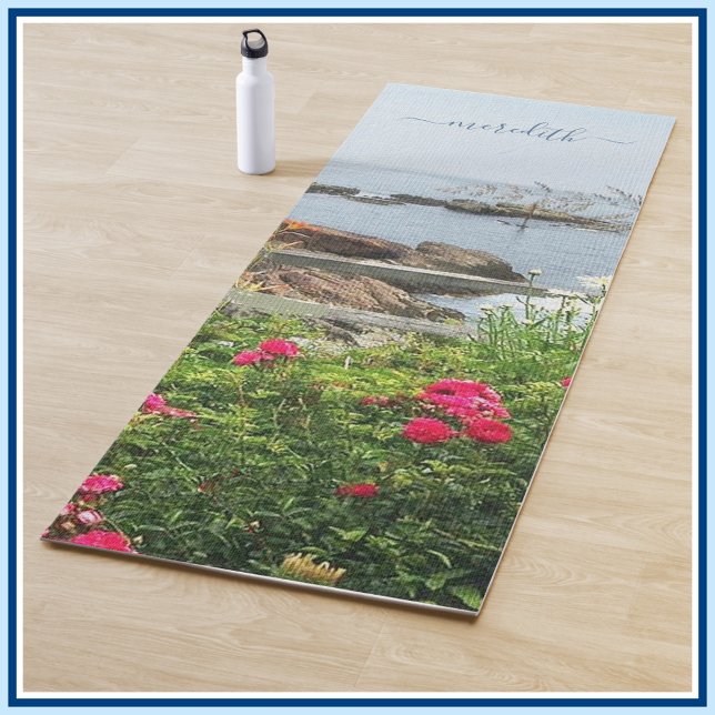 Serene Garden View Ocean Cove Name  Yoga Mat (Creator Uploaded)