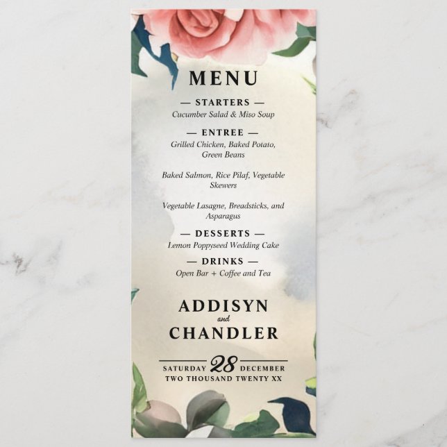 Serene Garden Wreath: Pastel Floral Elegance Programme (Front)