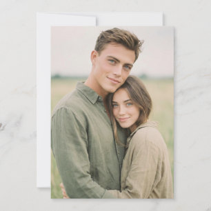 Serene Green Intimate Photo Invitation