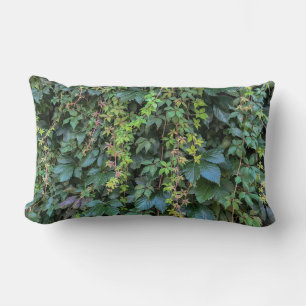 Serene Green Ivy Wall Hanging Vines Plant Leaves Lumbar Cushion