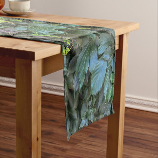 Serene Green Ivy Wall Hanging Vines Plant Leaves Short Table Runner