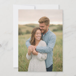 Serene Green Naturalistic Photo Invitation