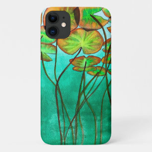 serene green pond with lilypads Case-Mate iPhone case