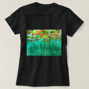 serene green pond with lilypads T-Shirt