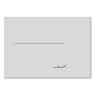 Serene Grey Minimalist Line Table Number
