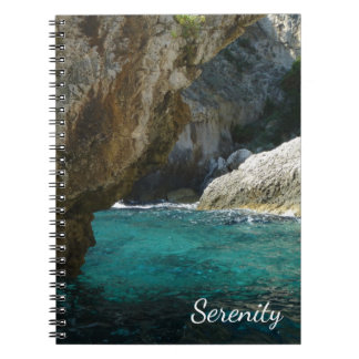 Serene Italian Coast Spiral Photo Notebook