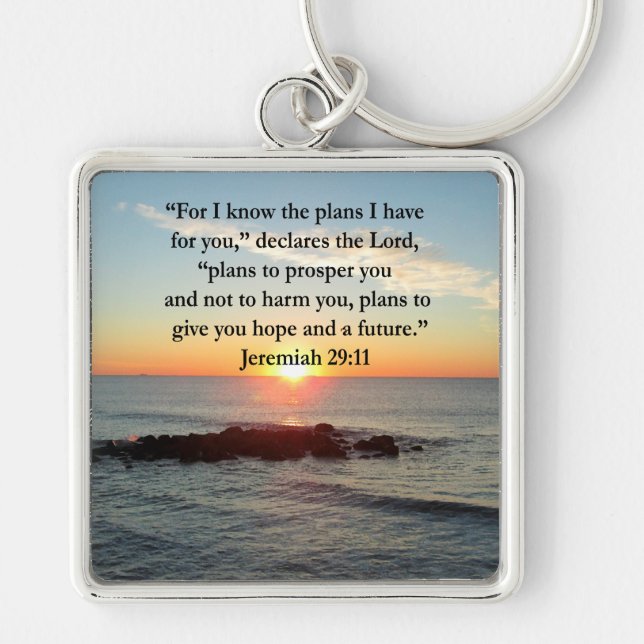SERENE JEREMIAH 29:11 SUNRISE KEY RING (Front)