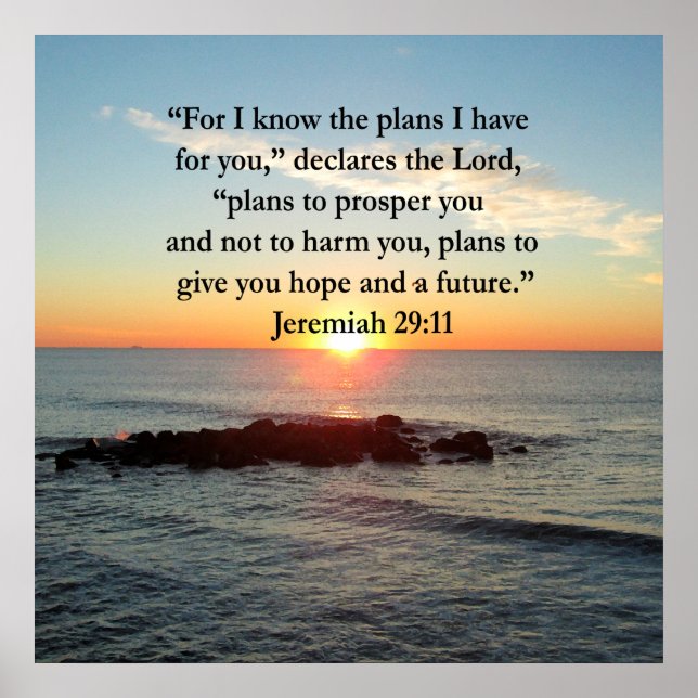 SERENE JEREMIAH 29:11 SUNRISE POSTER (Front)
