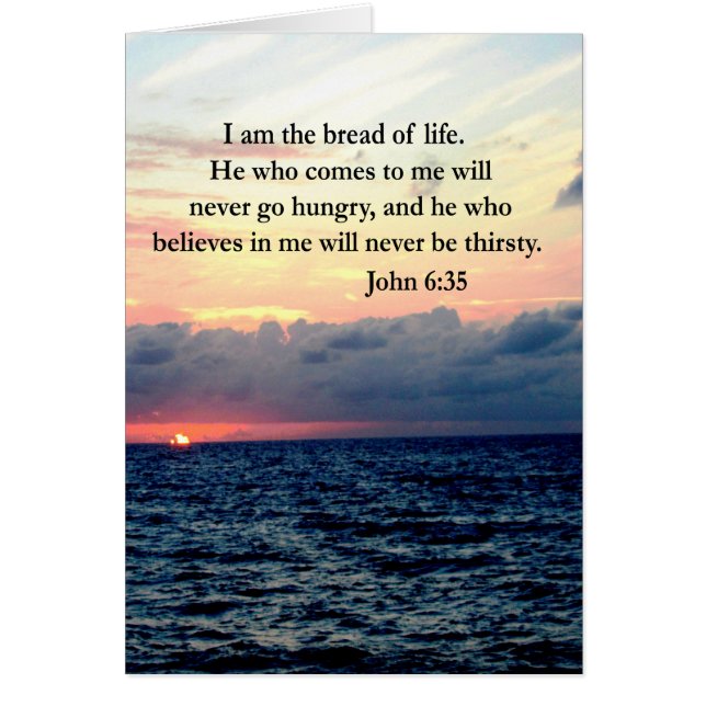 SERENE JOHN 6:35 SUNRISE PHOTO DESIGN (Front)