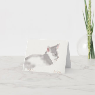 Serene Kitty Card