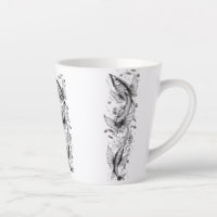 Serene Koi Pond Small Latte Mug - 12 oz