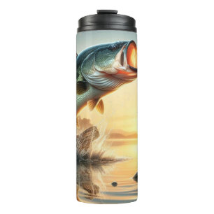 Serene Lake Fishing  Thermal Tumbler