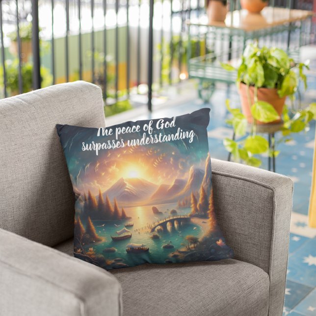 Serene Lake Reflections Cushion (Creator Uploaded)