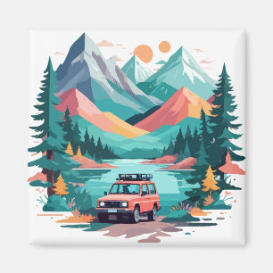 Serene Landscape Calm Tranquil Nature Outdoors Art Magnet