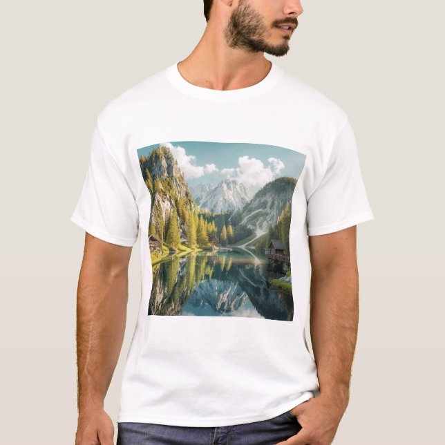 Serene Landscape T-Shirt (Front)