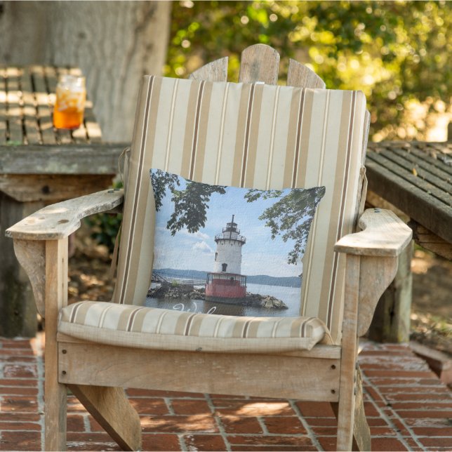 SERENE LIGHTHOUSE WELCOME AND OPTIONAL NAME CUSHION (Chair)
