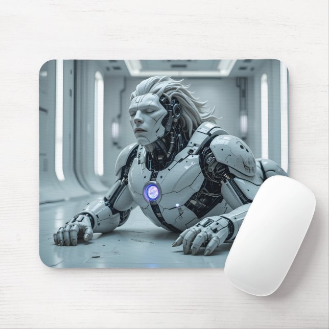 Serene Lion Android Mouse Pad (With Mouse)
