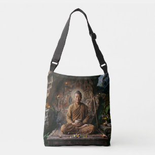 Serene Meditating Sage Art Tote Bag