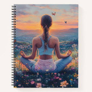 Serene Meditation at Sunrise (4) Notebook