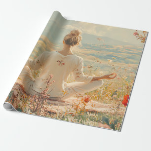 Serene Meditation at Sunrise (5) Wrapping Paper