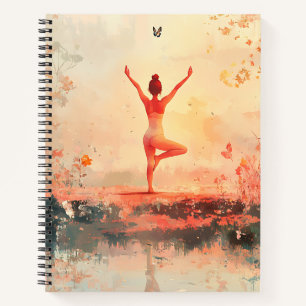 Serene Meditation at Sunrise (7) Notebook