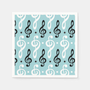 Serene Melodies Treble Clef Napkin