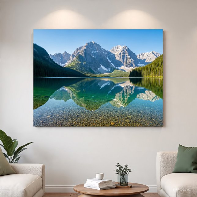 Serene Mountain Lake Reflection Poster (Creator Uploaded)
