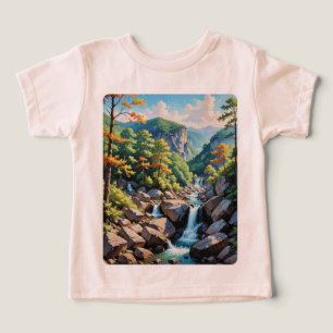 Serene Mountain Waterfall Landscape