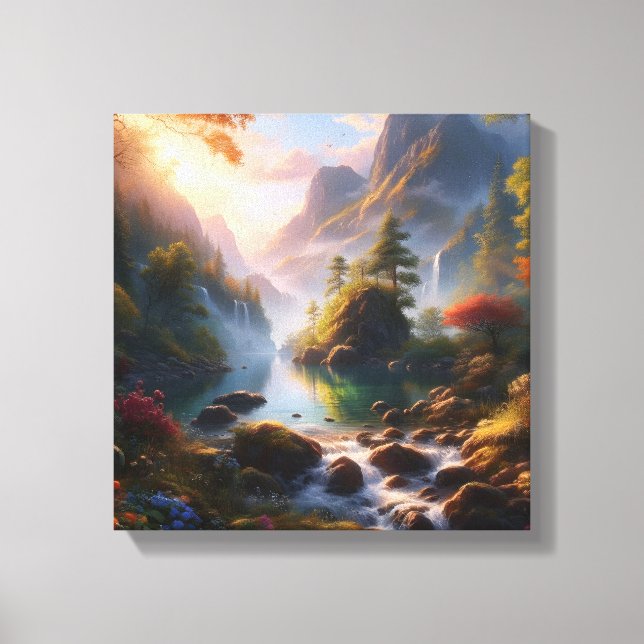 Serene nature - canvas print (Front)