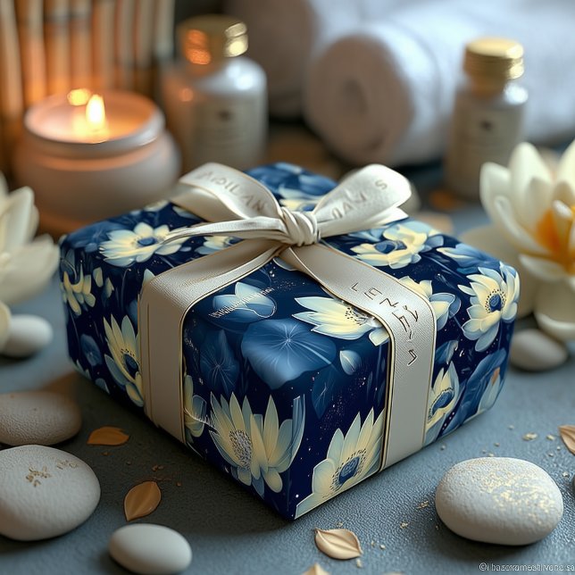 Serene Nature Design for Wellness Business Product Wrapping Paper Sheet (Creator Uploaded)