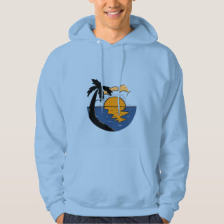Serene Nature Escape – Sun, Tree & River M Hoodie