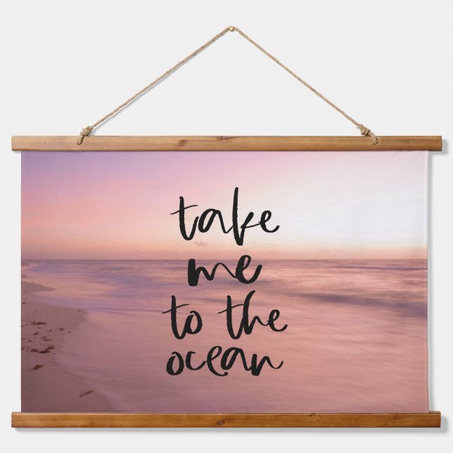 Serene Ocean Escape Hanging Tapestry (Front)