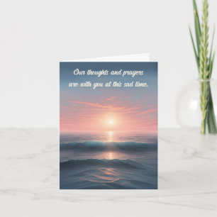 Serene Ocean Sympathy Card