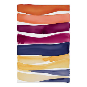 Serene Ocean Symphony: Abstract Wave-Inspired Poster