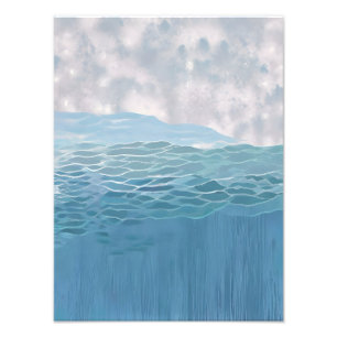 Serene Ocean Waves Photo Print