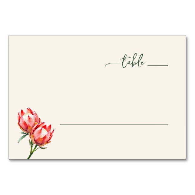 Serene Off-White Floral Table Number (Front)