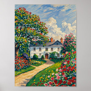 Serene Park Scene in Early Spring Poster