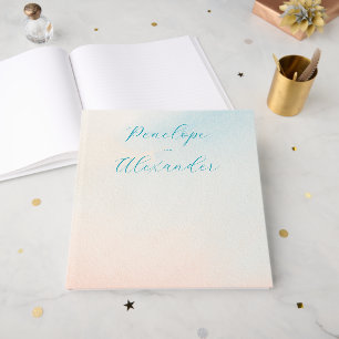 Serene Pastel Gradient Names Guest Book