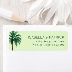 Serene Pastel Green Palm Tree