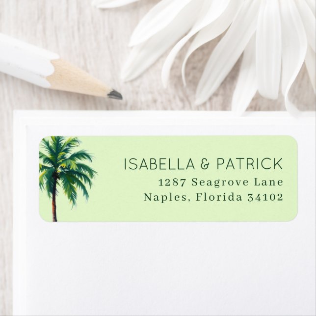 Serene Pastel Green Palm Tree (Insitu)